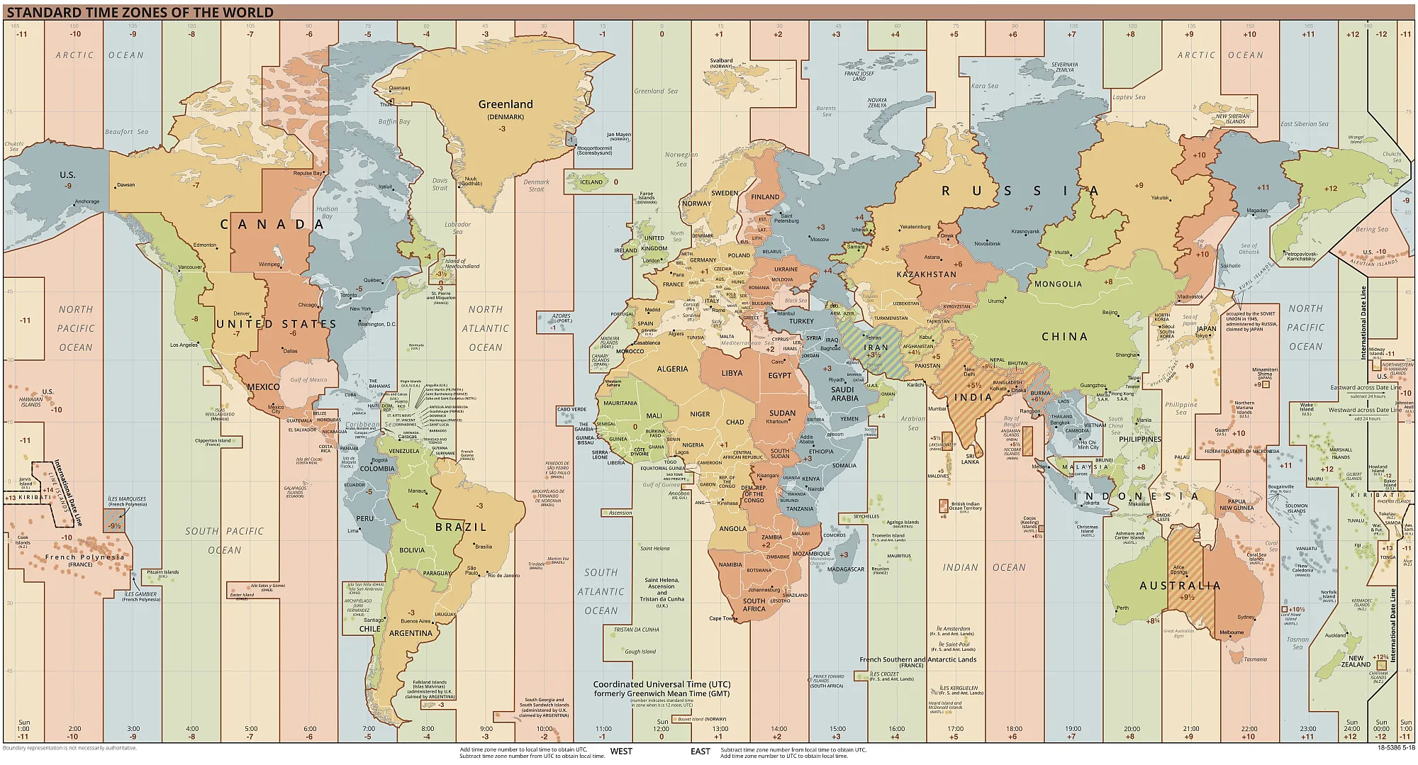 Time Zone Map